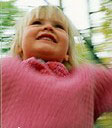 Little girl raising.